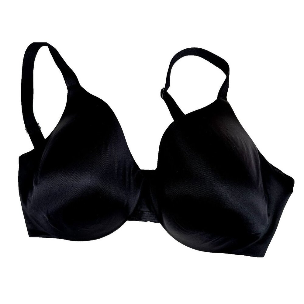 Bali Bra Underwire Full Coverage Smooth Lined Black 40D Comfortable Support